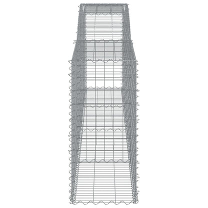 Arched Gabion Baskets 3 pcs 400x50x100/120 cm Galvanised Iron
