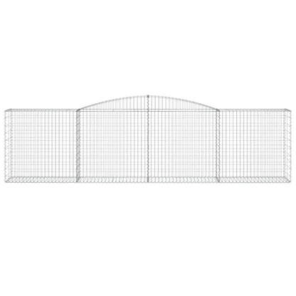 Arched Gabion Baskets 10 pcs 400x50x100/120 cm Galvanised Iron