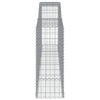 Arched Gabion Baskets 7 pcs 400x50x120/140 cm Galvanised Iron