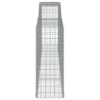 Arched Gabion Baskets 9 pcs 400x50x120/140 cm Galvanised Iron