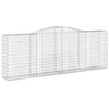 Arched Gabion Baskets 5 pcs 400x50x140/160 cm Galvanised Iron