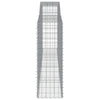 Arched Gabion Baskets 5 pcs 400x50x140/160 cm Galvanised Iron