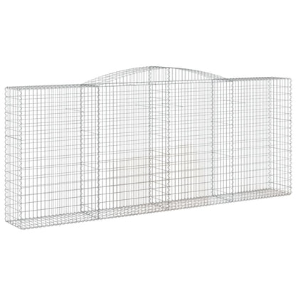 Arched Gabion Baskets 5 pcs 400x50x160/180 cm Galvanised Iron