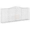 Arched Gabion Baskets 5 pcs 400x50x160/180 cm Galvanised Iron