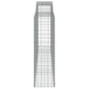 Arched Gabion Baskets 5 pcs 400x50x160/180 cm Galvanised Iron