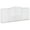 Arched Gabion Baskets 6 pcs 400x50x160/180 cm Galvanised Iron