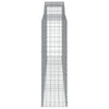 Arched Gabion Baskets 6 pcs 400x50x160/180 cm Galvanised Iron