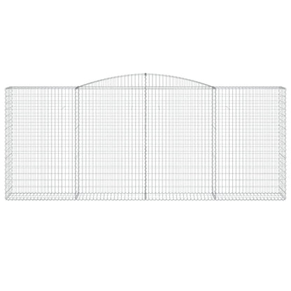 Arched Gabion Baskets 8 pcs 400x50x160/180 cm Galvanised Iron