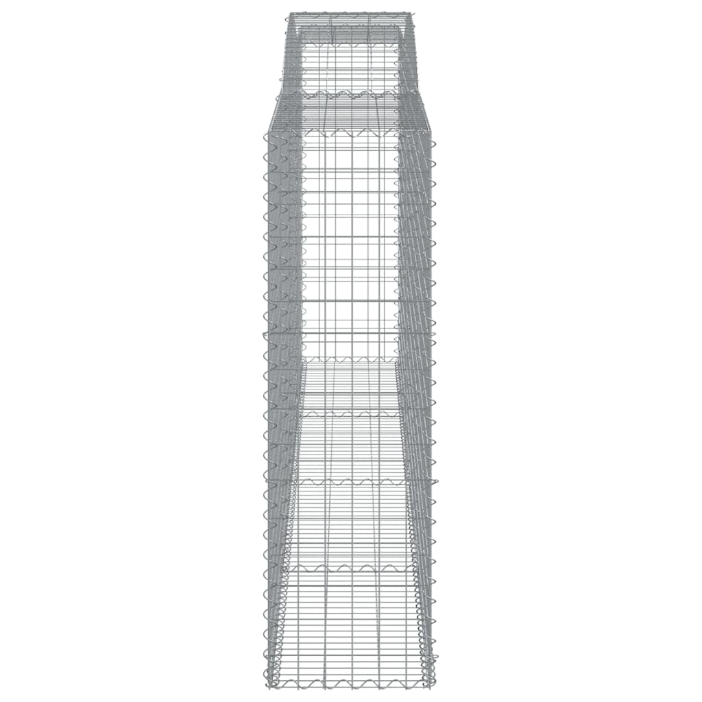 Arched Gabion Baskets 8 pcs 400x50x160/180 cm Galvanised Iron