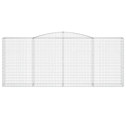 Arched Gabion Baskets 10 pcs 400x50x160/180 cm Galvanised Iron