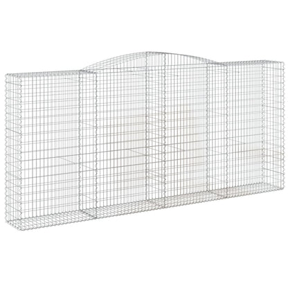 Arched Gabion Baskets 6 pcs 400x50x180/200 cm Galvanised Iron
