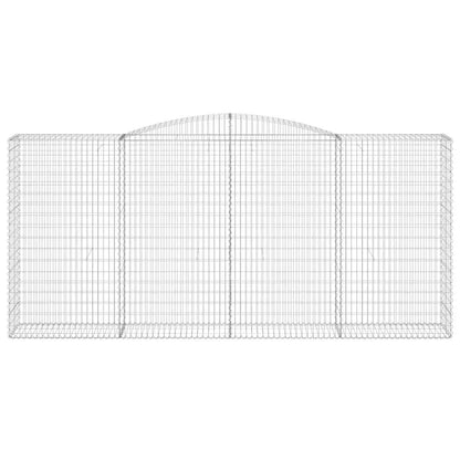 Arched Gabion Baskets 10 pcs 400x50x180/200 cm Galvanised Iron