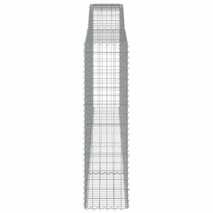 Arched Gabion Baskets 10 pcs 400x50x180/200 cm Galvanised Iron