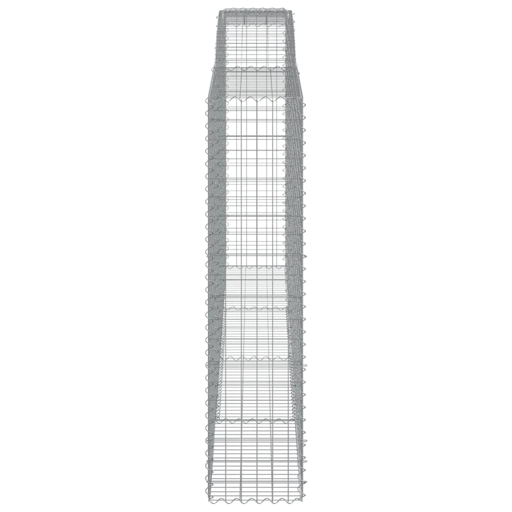 Arched Gabion Baskets 3 pcs 400x50x200/220 cm Galvanised Iron