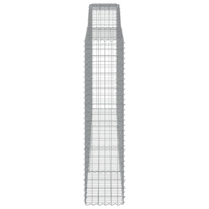 Arched Gabion Baskets 3 pcs 400x50x200/220 cm Galvanised Iron