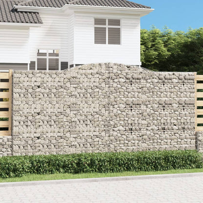 Arched Gabion Baskets 3 pcs 400x50x200/220 cm Galvanised Iron