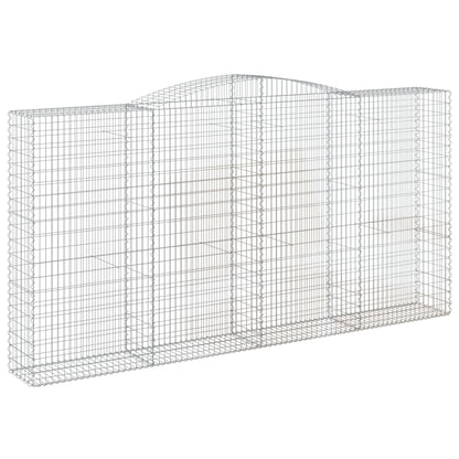Arched Gabion Baskets 7 pcs 400x50x200/220 cm Galvanised Iron