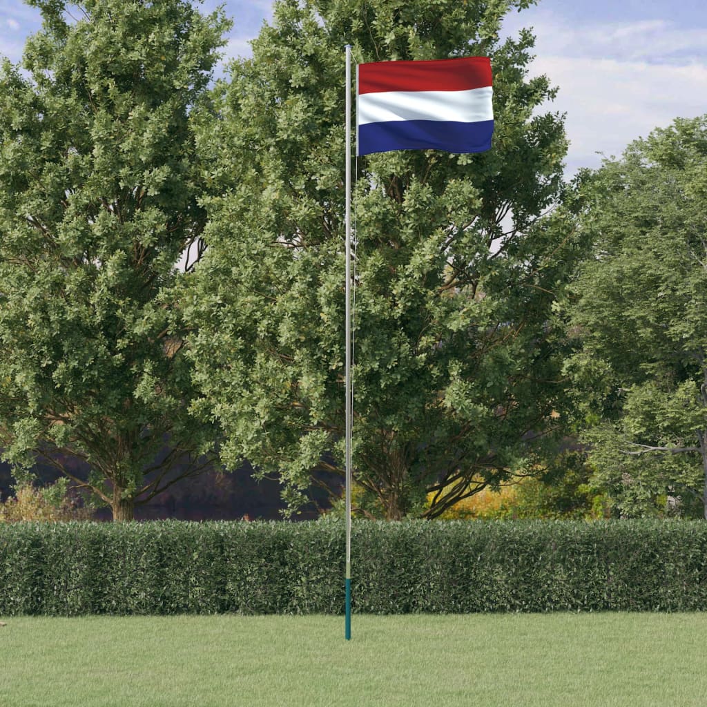 Netherlands Flag and Pole 6.23 m Aluminium