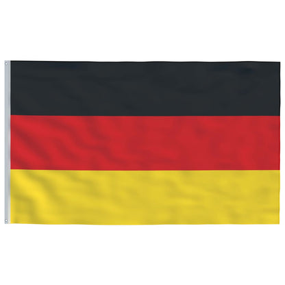 Germany Flag and Pole 6.23 m Aluminium