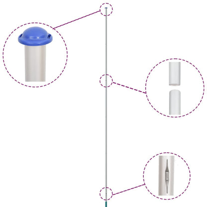 Ireland Flag and Pole 6.23 m Aluminium