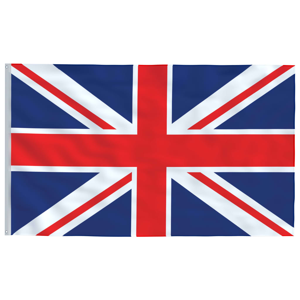 UK Flag and Pole 6.23 m Aluminium