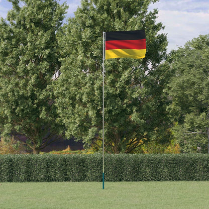 Germany Flag and Pole 5.55 m Aluminium