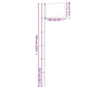 Spain Flag and Pole 5.55 m Aluminium