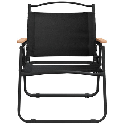 Camping Chairs 2 pcs Black 54x43x59cm Oxford Fabric