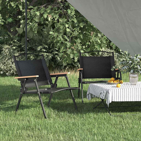 Camping Chair | Set of 2 | Black