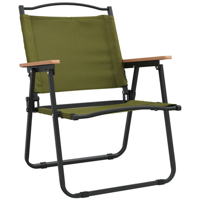 Camping Chairs 2 pcs Green 54x55x78 cm Oxford Fabric