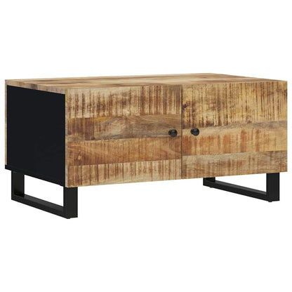 Coffee Table 80x50x40 cm Solid Wood Mango&Engineered Wood