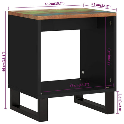 Coffee Table 40x31x46 cm Solid Wood Reclaimed&Engineered Wood