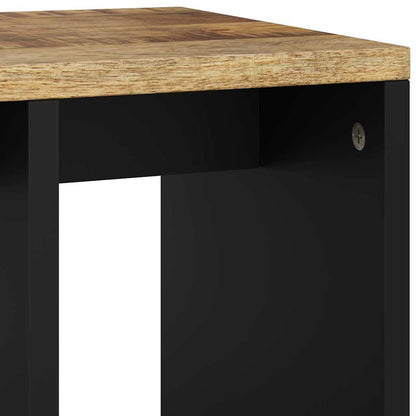 Side Table 40x31x46 cm Solid Wood Mango&Engineered Wood