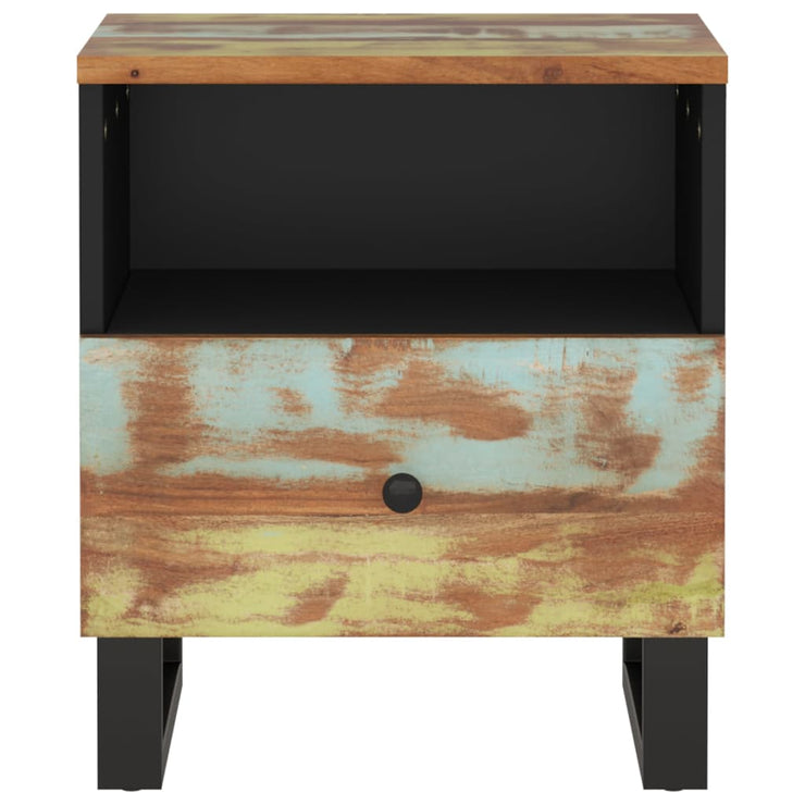 Bedside Cabinet Solid Wood Reclaimed&Engineered Wood