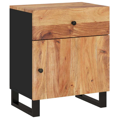Bedside Cabinet 50x33x60 cm Solid Wood Acacia&Engineered Wood