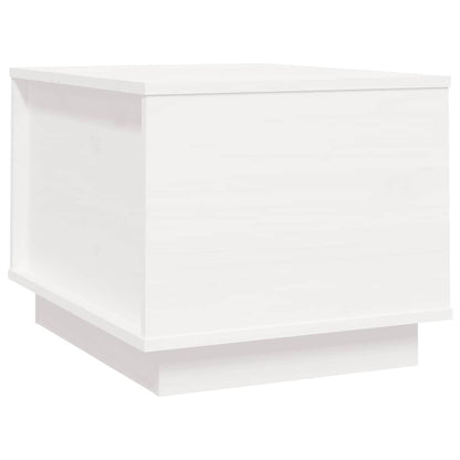Coffee Table White 40x50x35 cm Solid Wood Pine