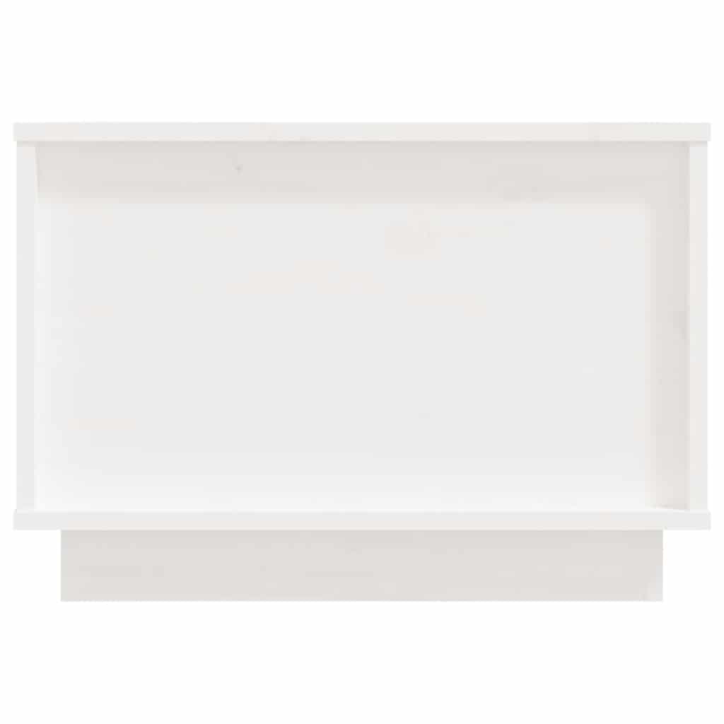 Coffee Table White 40x50x35 cm Solid Wood Pine