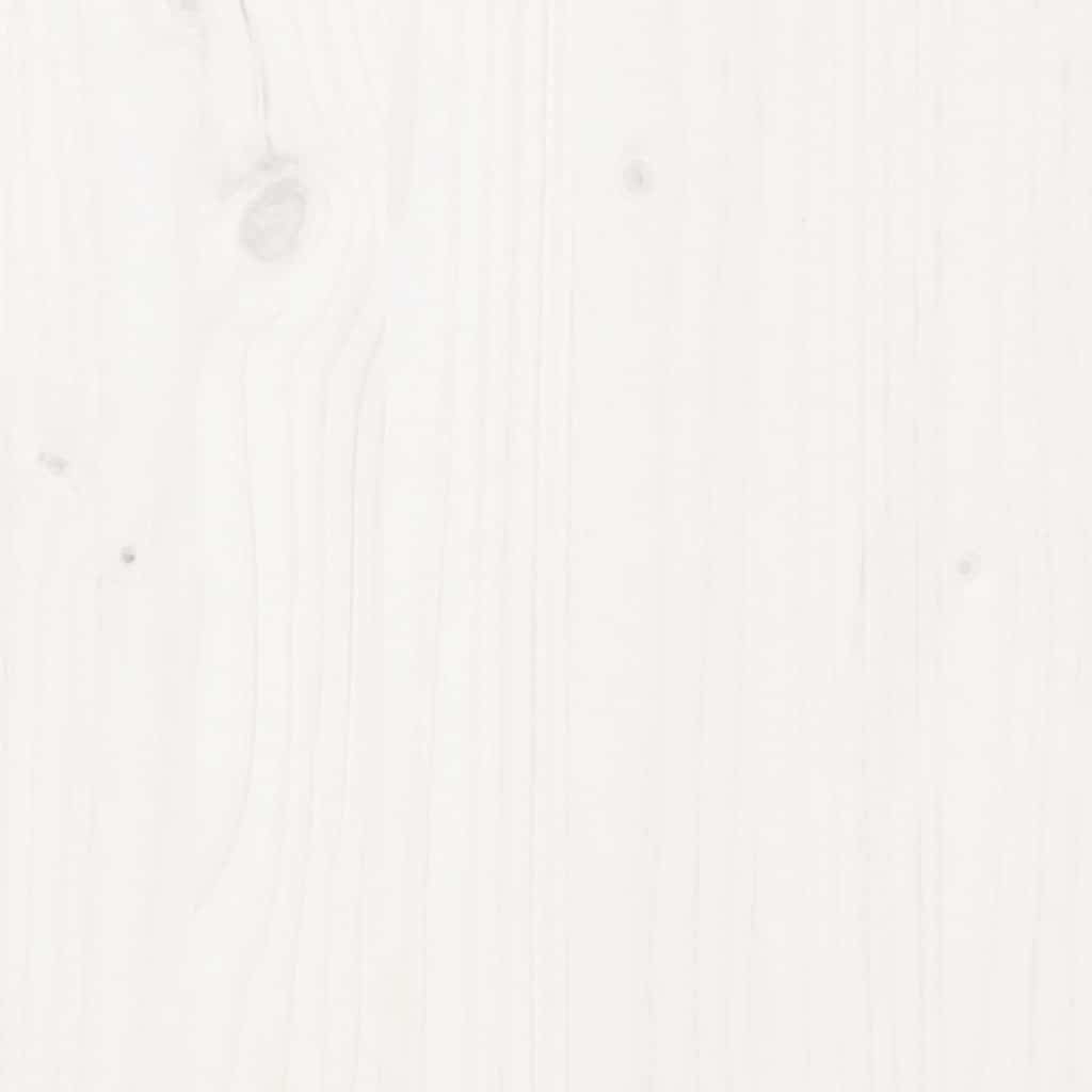 Monitor Stand White 100x27x15 cm Solid Wood Pine