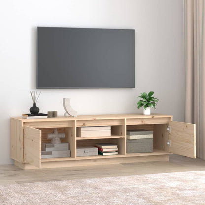 TV Cabinet 140x35x40 cm Solid Wood Pine