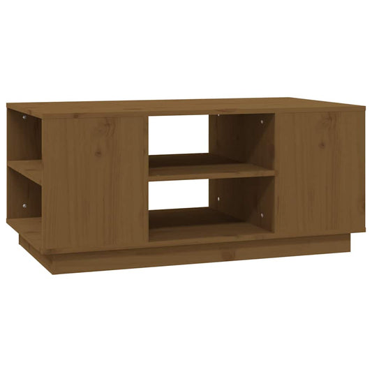 Coffee Table | Honey Brown | Solid Pine Wood | Medium | Coffee Table