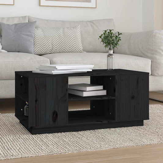 Coffee Table | Black | Solid pinewood | Medium | Coffee Table