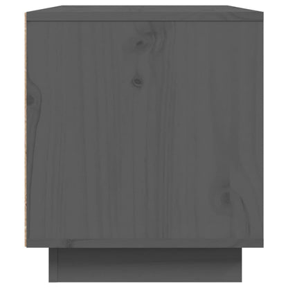 TV Cabinet Grey 80x35x40.5 cm Solid Wood Pine
