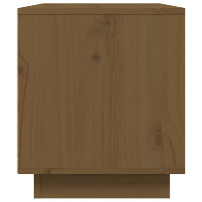 TV Cabinet Honey Brown 80x35x40.5 cm Solid Wood Pine