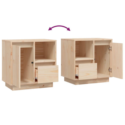 Bedside Cabinet 50x34x50 cm Solid Wood Pine