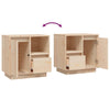 Bedside Cabinet 50x34x50 cm Solid Wood Pine