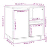 Bedside Cabinet 50x34x50 cm Solid Wood Pine