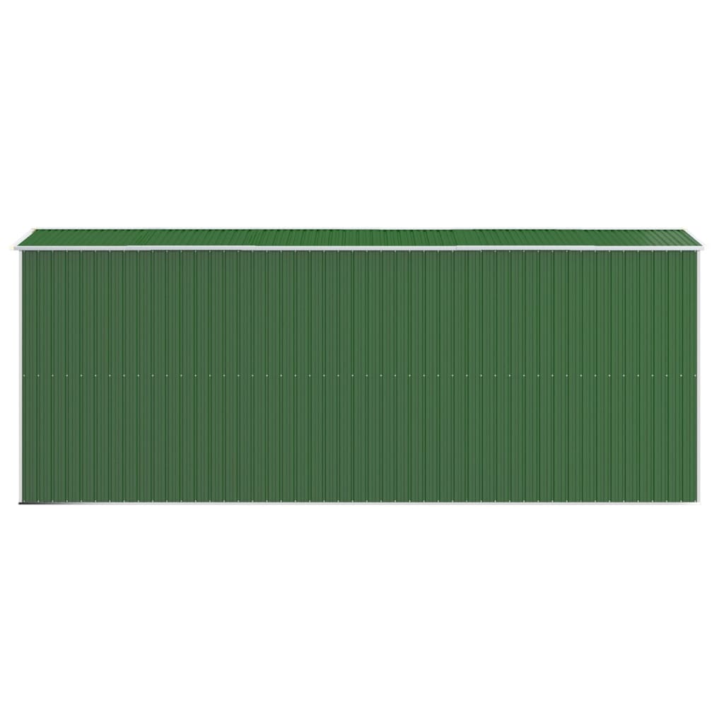 Garden Shed Green 192x523x223 cm Galvanised Steel