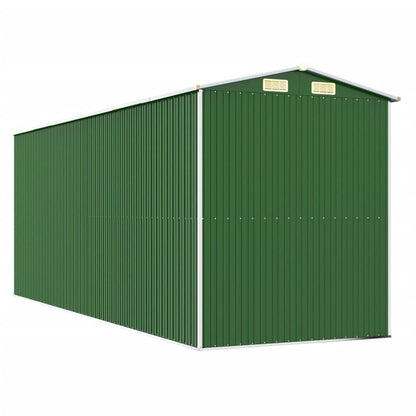 Garden Shed Green 192x523x223 cm Galvanised Steel