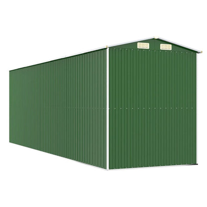 Garden Shed Green 192x606x223 cm Galvanised Steel