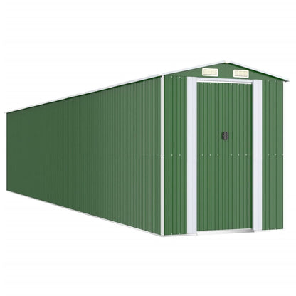 Garden Shed Green 192x1021x223 cm Galvanised Steel